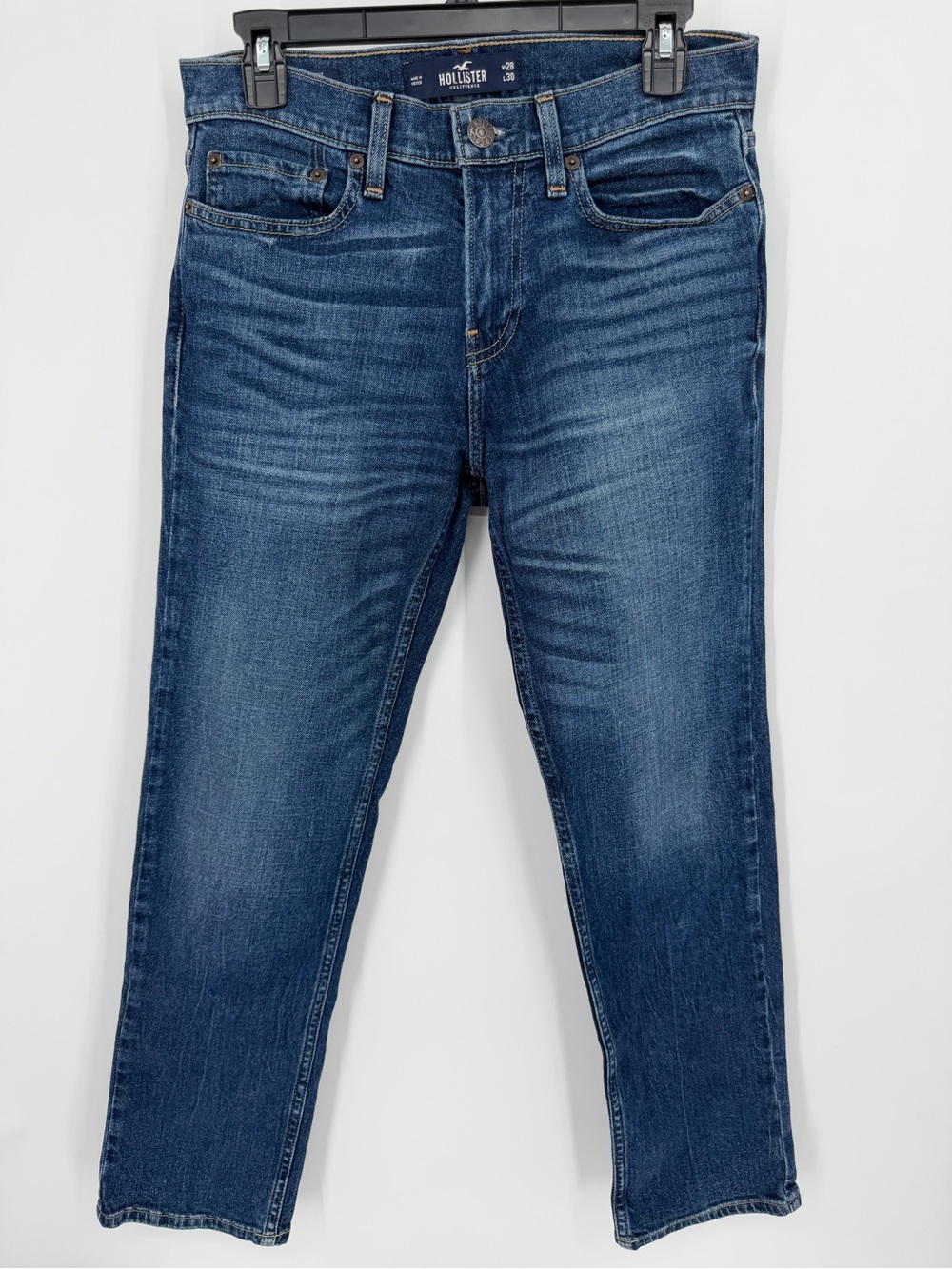 Hollister Men’s Jeans Slim Straight Epic Flex Blue Jeans Denim Pants 28x30